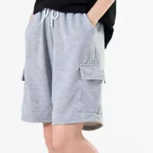 여자 팬츠 카고 포켓 루즈핏 반바지 트레이닝 캐주얼