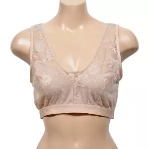 풀컵 스포츠브라0001wv 패턴 노와이어 B컵 인견원단 플라워