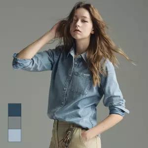 [트루릴리전][트루릴리전] 26SS 여성 데님 긴팔 셔츠 2종세트_N