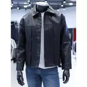 [STCO] 세이브존04 FW 비건 레더 트러커 점퍼 1JP24351_P370627611