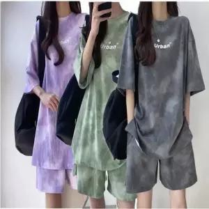 나염 패턴 여름 세트 휴양지 트레이닝복 반바지 반팔