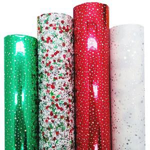 레드 그린 미러 인조 가죽 크리스마스 글리터 가죽 패브릭 시트 화이트 글리터 스웨이드 나비 DIY 21x29cm Q1548