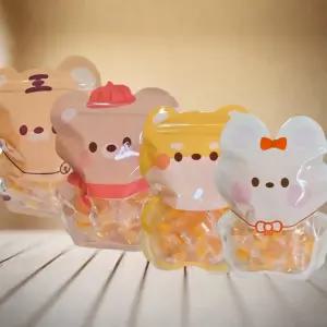 키즈 동물 지퍼파우치 답례품 포장용 투명창