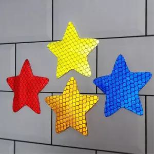 아이 자전거 킥보드 빛반사 별모양 스티커 크리스마스 아들