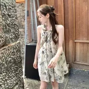 여성 원피스 청순 여름 민소매 미니 플라워 시원한