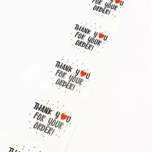 식당 가게 배달주문 땡큐오더 스티커 500P 매장 음식 까페