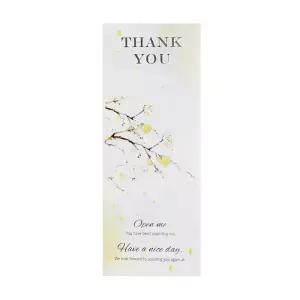 답레품 선물박스 포장 땡큐 세로형 스티커 까페 테이프