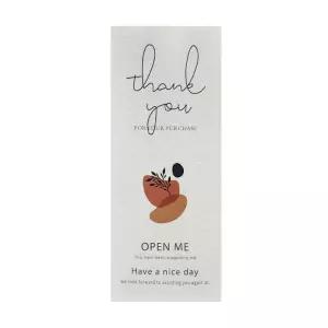 답례품 선물상자포장 세로형 땡큐 스티커 손님용 배달 매장
