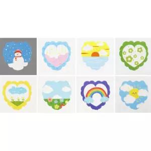 다꾸 일기 귀여운 날씨 스티커 100P 여학생 여아 커플 센스