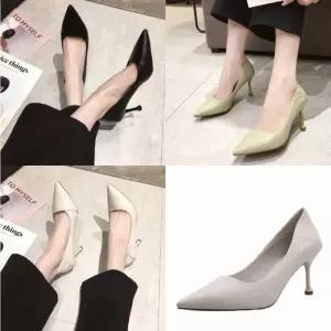 여자 펌프스 7cm 정장 구두 뾰족앞코 스틸레토 하이힐