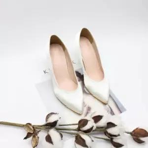 76469 미들힐 스몰빅사이즈 웨딩구두 여성구두