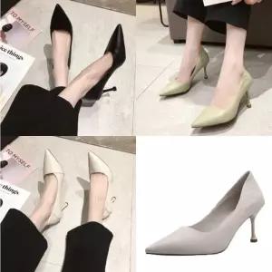 여자 7cm 뾰족앞코 하이힐 스틸레토 구두 펌프스 정장