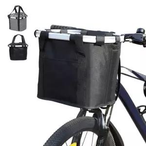 핸들바 바스켓 장바구니 바구니 걸이식 접이식 자전거