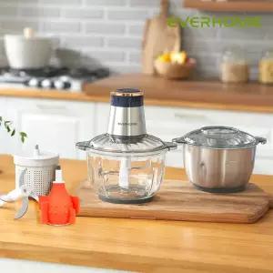 에버홈 글라스텐 만능 다지기 짤스윙 EV-MC9000-2 (마늘박피기포함)