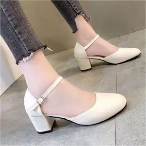 여자 구두 구두 메리제인 플랫슈즈 슈즈 발편한 미들굽