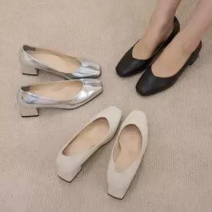 구두 여자구두 키높이 토오픈 미들힐 펌프스 슬링백