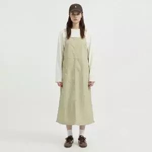 [NS홈쇼핑][샵앤] 여성 빅포켓 스트링 길이조절 멜빵 바스락 롱원피스 NARU-WDR-21070-베이지..