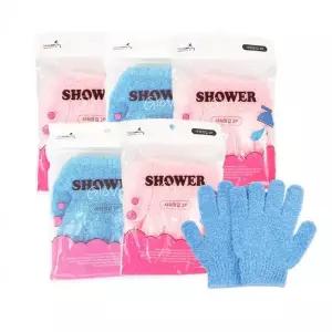 때밀이 샤워장갑(2매)-5개 샤워타올 때수건 거품타올 때장갑 목욕장갑 [cf]