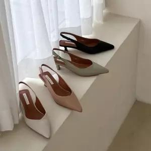 하이힐 토오픈 여성화 샌들 슬링백 여자구두 펌프스