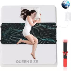 침대용 접지 매트 - 수면 이완 균형 잡힌 에너지 조절 가능한 스트랩이 있는 전도성 매트리스 패드를 위한