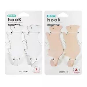 퍼피 행주 옷걸이 걸이 수건 도어훅 행거 걸이 2p