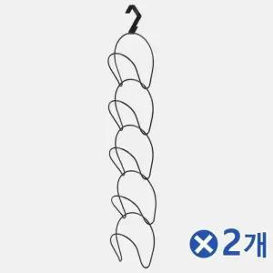 도어훅 공간활용 모자걸이-블랙x2개 다용도걸이