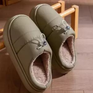 털슬리퍼 털샌들 겨울 사무실 캠핑 실내 방한 남여공용 거실 패딩 슬리퍼