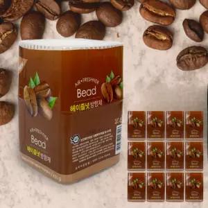 탈취방향제 화장실 욕실 실내용 사무실 헤이즐넛 향 비드 구슬 고체 방향제 450g 12개 세트