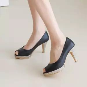 웨지힐 슬링백 여성화 샌들 미들힐 키높이 여자구두