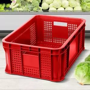 2호 운반 콘테나 사과 적재 F플라스틱박스 바스켓 수납바구니 컨