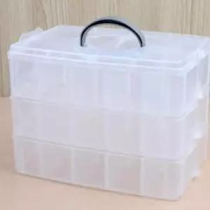 화장품수납박스 3단 휴대용 휴대용수납함 멀티박스