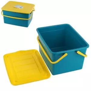 소풍 물건정리 바구니-대 손잡이+뚜껑 다용도 나들이