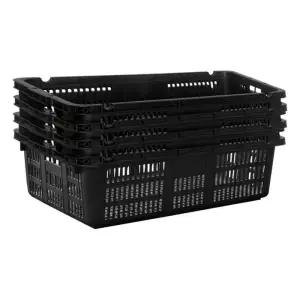 어시장 농산물 사각 이사 상자 플라스틱 이삿짐 조개 꽃게박스 소 소쿠리 4개/수산물