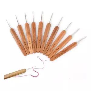 원목 뜨개질 레이스용 코바늘 세트 뜨개도구 10P