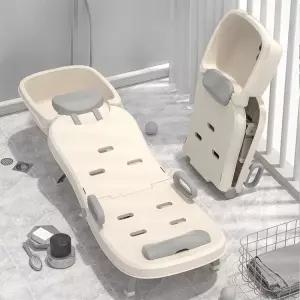 욕조 샴푸체어 가정용 간병 목욕 요양원 간이 샴푸의자 이동식 접이식 성인용 누워서