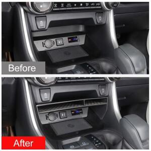 호환 토요타 RAV4 XA50 2019 2020 하이브리드 차량용 센터 콘솔 수납함 정리함 컨테이너 트레이 커버