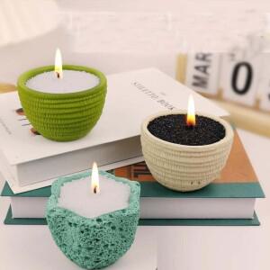 100g 화이트 블랙 캔들 샌드심지 10개 포함 진주 비즈 왁스 DIY 만들기 홈 데코레이션 웨딩 파티용