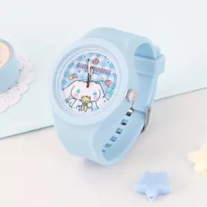 시나모롤 실리콘 바늘 시계/경품/판촉/행사/캠프/어린이용/손목/워치/밴드/패션/팔찌/어린이/유아/아동/귀