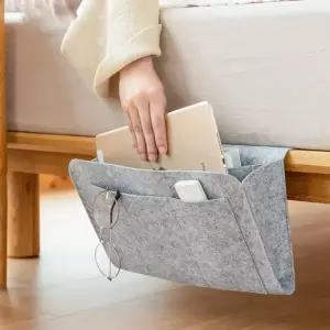 사이드 보관함 틈새 리모컨 포켓 침대 소파 걸이형 틈새 수납 좁은 주머니 정리함