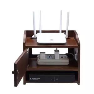 셋톱박스정리함 숨기기 월넛 와이파이 우드 셋탑박스 공유기 원목 가리개 멀티탭 케이스 보관함