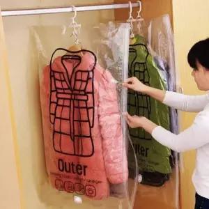 옷걸이 휴대용압축팩 압축팩 옷정리압축팩 67x90cm