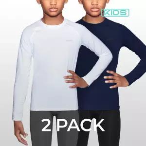 테슬라 사계절 언더레이어 주니어 긴팔 티셔츠 2팩