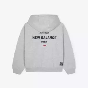 [매장정품} newbalance NBN0G11223 / UNI NEW GREY 등판 그래픽 후드티 (GRAY)