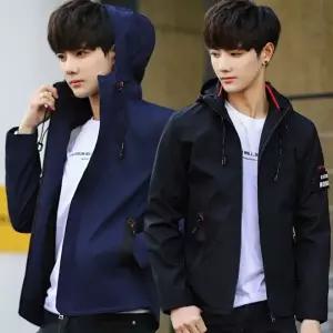 [골드스마일]남성 바람막이 후드 집업 점퍼 항공 자켓