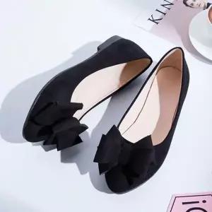 여성리본 FRF274E5 신발 스웨이드 가을겨울 정장구두