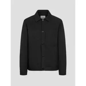 빈폴 (양말증정) 25FW 트윌 밴딩 트러커 재킷 - 블랙(BC5939C335)