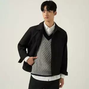 빈폴 [빈폴] 트윌 밴딩 트러커 재킷 블랙 (BC5939C335)