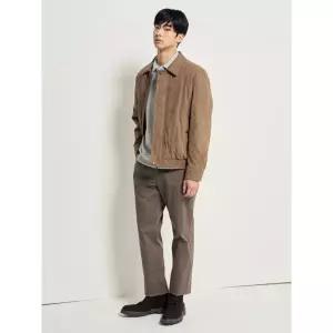 빈폴 26SS 페이크 스웨이드 패딩 아우터 - 옐로이시 브라운(BC6138CP3B)