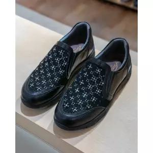 바이네르 007a 흑색 여성 하절(가죽펀칭) 컴포트화 =볼이 편안 합니다 = 636378