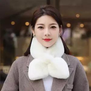 퍼 머플러 목도리 숏 머플러 털 머플러 심플 목도리 털목도리 털머플러 여성머플러